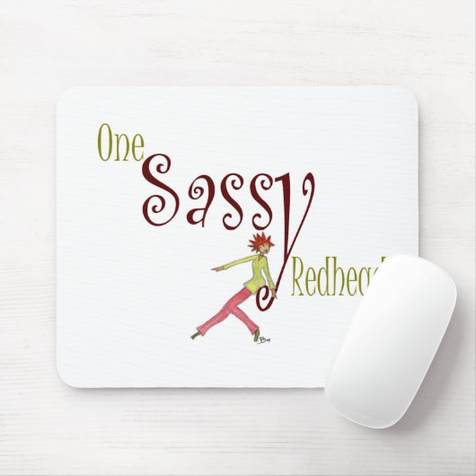 1粋な赤毛 マウスパッド (マウス)