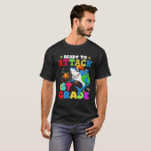 1級シャークを攻おもしろい撃する準備が整った Tシャツ (正面フル)