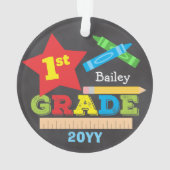 1級優等品位記念カラフル板 オーナメント (裏面)