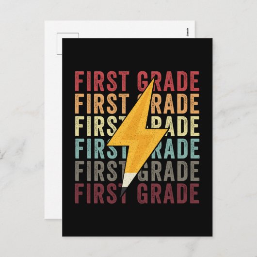 1級稲妻ボルト鉛筆1級 シーズンポストカード (正面/裏面)