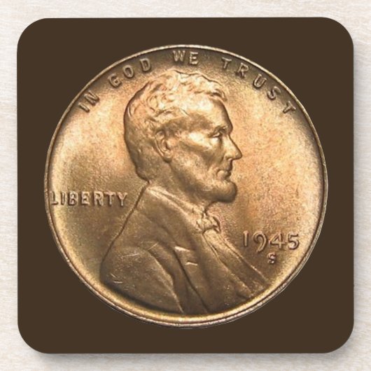 1組のセントの硬貨のコースターセット コースター (正面)