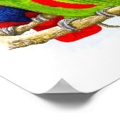 1組のパロッツNo.5アンティークバードレプロプリント ポスター (角)