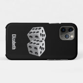 1組パーソナライズされたのサイコロ Case-Mate iPhoneケース (裏面(横))