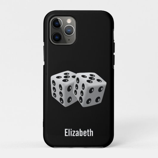 1組パーソナライズされたのサイコロ Case-Mate iPhoneケース (裏面)