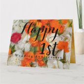 1結婚周年姉弟 カード (正面)