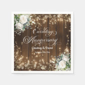 1結婚周年記念素朴灯 スタンダードカクテルナプキン (正面)