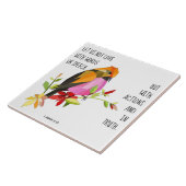 1絵を描ヨハネ3:18からの聖句 タイル (側面)