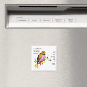 1絵を描ヨハネ3:18からの聖句 マグネット (インサイチュ (食洗機))