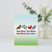 1羽の鳥2羽… ポストカード (スタンド正面)