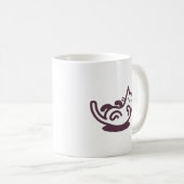 #1腹Tickler (白い) コーヒーマグカップ (正面右)