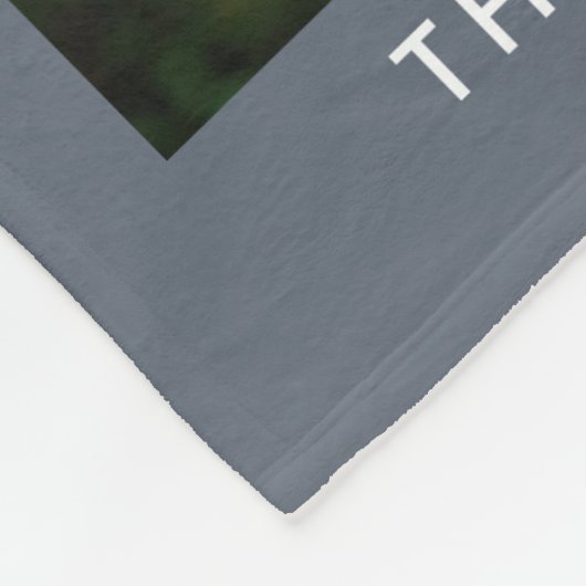 1色の毛布のキャプションカスタム付きギャラリー フリースブランケット (角)