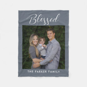 1色の毛布のキャプションカスタム付きギャラリー フリースブランケット