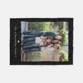 1色の毛布のスウィートカスタムアートギャラリー フリースブランケット (正面(横))