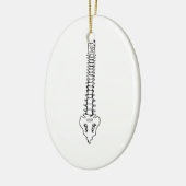 1色の背骨 セラミックオーナメント (左)
