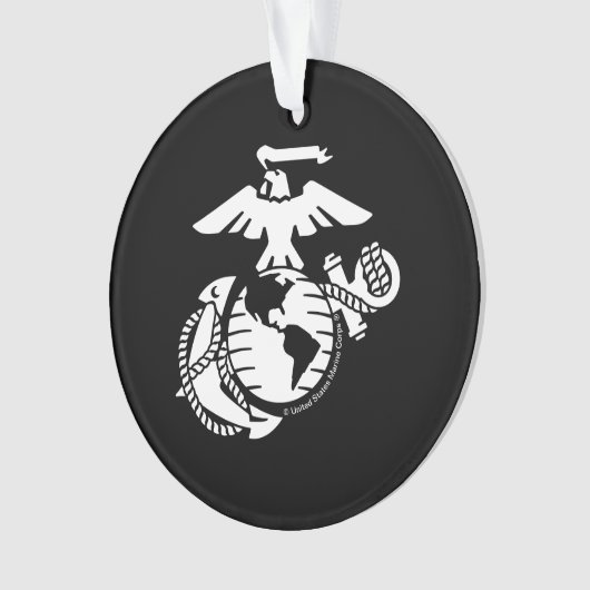 1色EGA – 白色 オーナメント (正面)