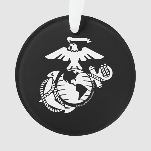 1色EGA – 白色 オーナメント (正面)