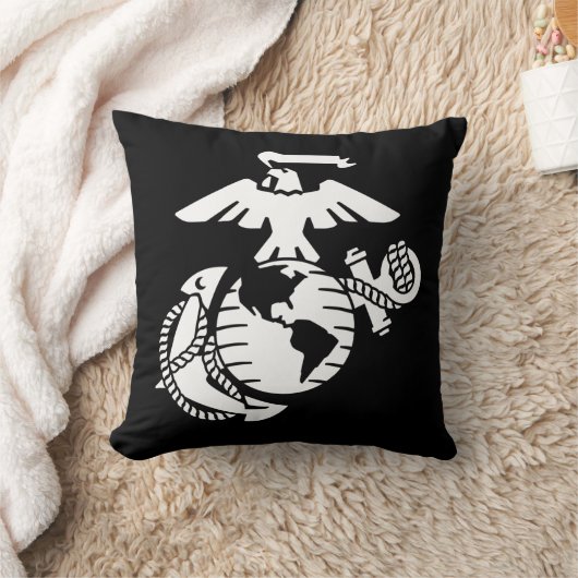 1色EGA – 白色 クッション (ブランケット)