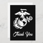 1色EGA – 白色 サンキューカード (正面/裏面)