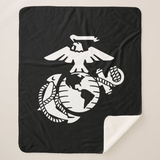 1色EGA – 白色 シェルパブランケット (正面)