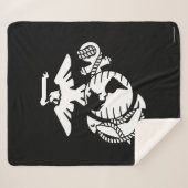 1色EGA – 白色 シェルパブランケット (正面(横))