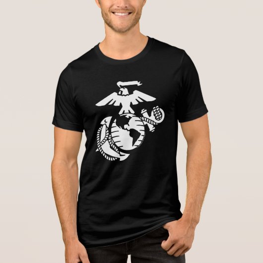 1色EGA – 白色 トライブレンドTシャツ (正面)