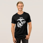 1色EGA – 白色 トライブレンドTシャツ (正面全面)