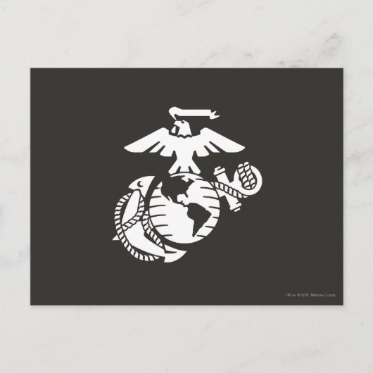 1色EGA – 白色 ポストカード (正面)