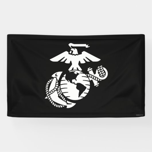 1色EGA – 白色 横断幕 (横)