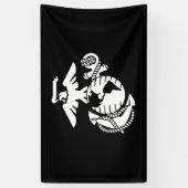 1色EGA – 白色 横断幕 (縦)