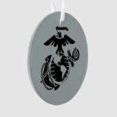 1色EGA – 黒 オーナメント (正面)