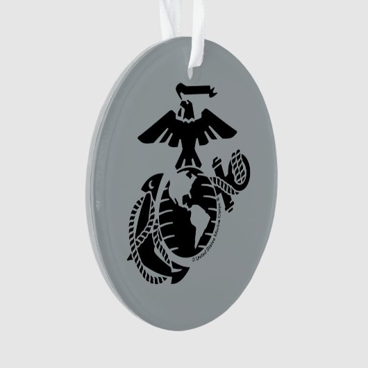 1色EGA – 黒 オーナメント (正面)