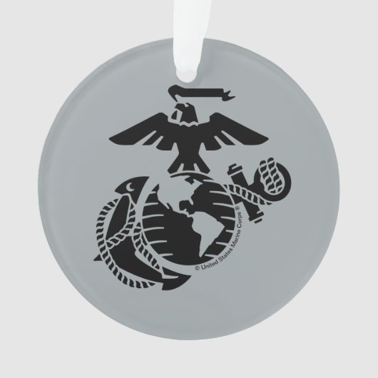 1色EGA – 黒 オーナメント (正面)