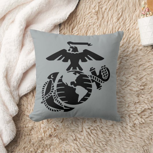 1色EGA – 黒 クッション (ブランケット)