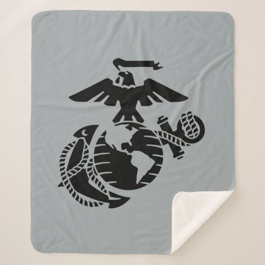 1色EGA – 黒 シェルパブランケット (正面)