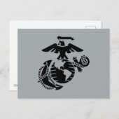 1色EGA – 黒 シーズンポストカード (正面/裏面)