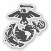 1色EGA – 黒 シール (正面)