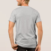 1色EGA – 黒 トライブレンドTシャツ (裏面)