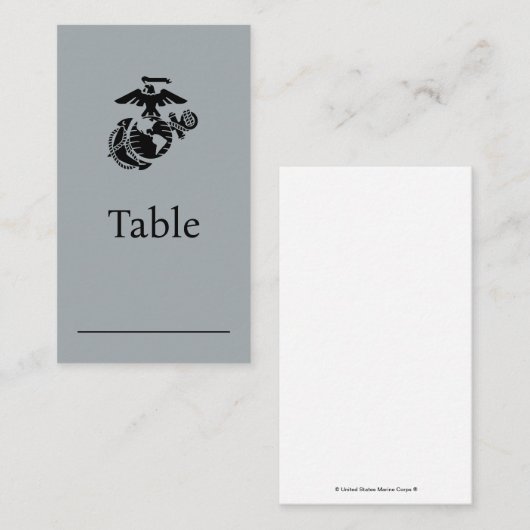 1色EGA – 黒 プレイスカード (正面/裏面)