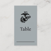 1色EGA – 黒 プレイスカード (正面)