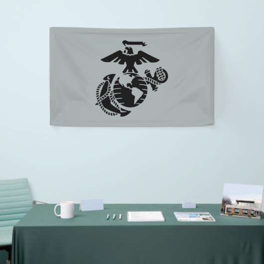 1色EGA – 黒 横断幕 (トレードショー)