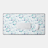 1行パターンのラインアート デスクマット (キーボード&マウス)