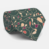 1行パターンのラインアート ネクタイ (ロール)