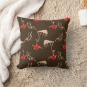 1行女性顔:抽象芸術パターン。 クッション (ブランケット)