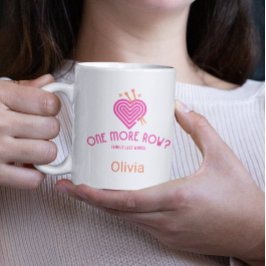 1行有名な最後の単語編み物恋人 コーヒーマグカップ