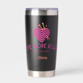 1行有名な最後の単語編み物恋人 保温保冷タンブラー (正面)