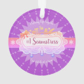 #1裁縫婦の裁縫のquilterのクリスマスのオーナメント オーナメント (裏面)