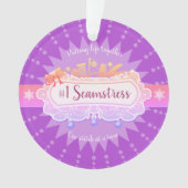 #1裁縫婦の裁縫のquilterのクリスマスのオーナメント オーナメント (正面)