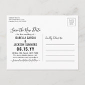 1計画の新結婚年の休日の写真 案内ポストカード (裏面)