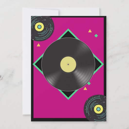 1誕生日パーティーの招待カード(女の子)を表示 (裏面)