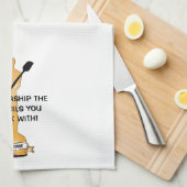 「#1調理師 – 私たちは、あなたが調理師する道具を崇拝する」 キッチンタオル (四つ折り)